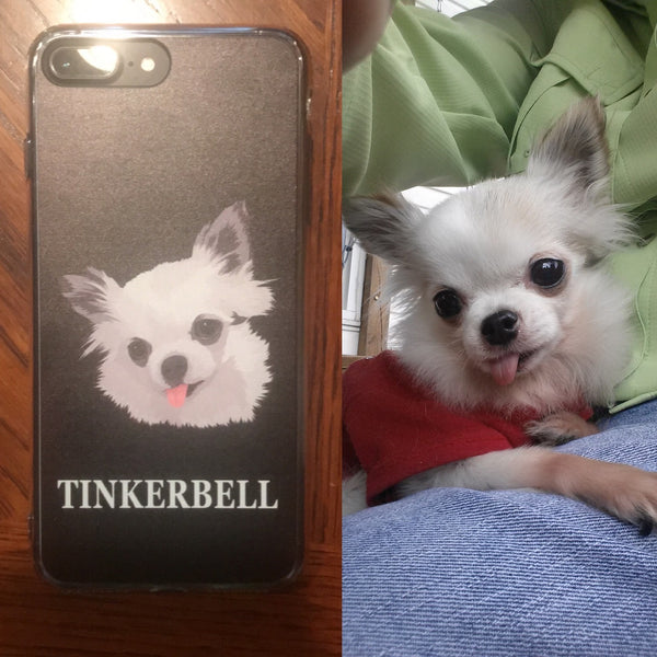 Custom Pet Print Phone Case with Text