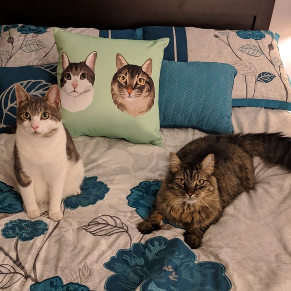 Custom Pet Print Throw Pillow