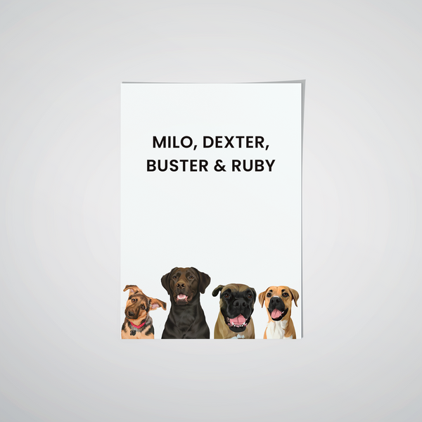 Custom Pet Portrait Poster