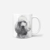 Monochrome Sketch Pet Print Coffee Mug