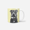 Monochrome Sketch Pet Print Coffee Mug