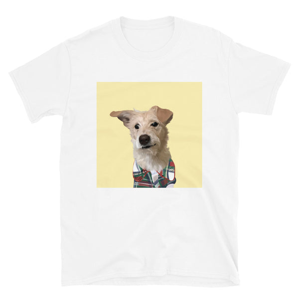 Women's Premium Pet Portrait T-Shirt (White)