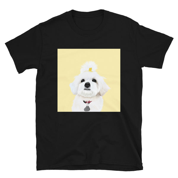 Women's Premium Pet Portrait T-Shirt (Black)