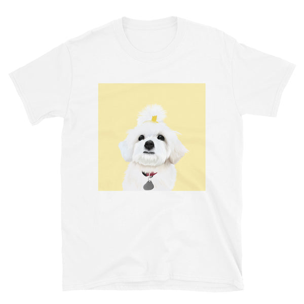 Women's Premium Pet Portrait T-Shirt (White)