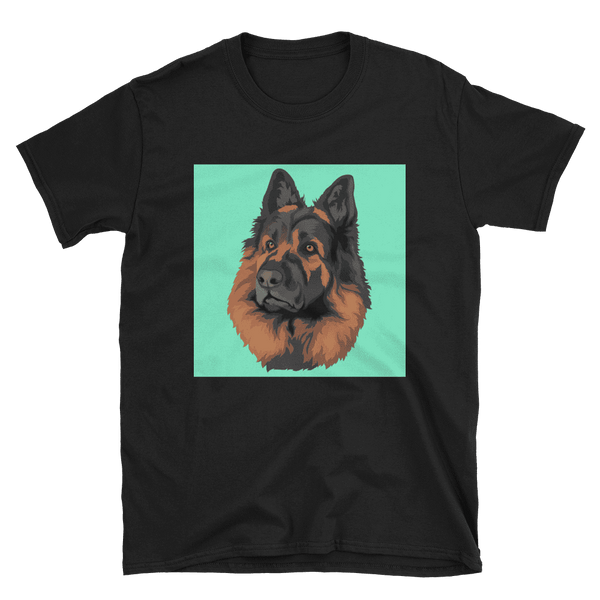 Men's Custom Black Pet Print T-Shirt