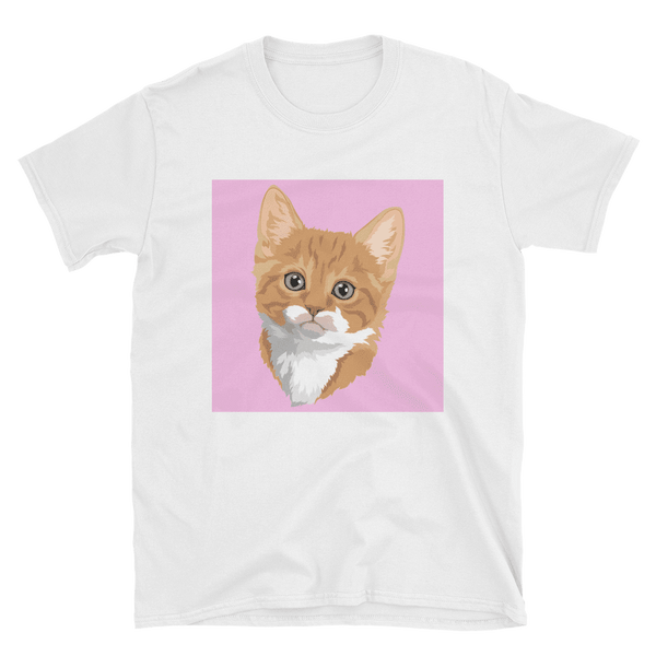 Women's Custom White Pet Print T-Shirt