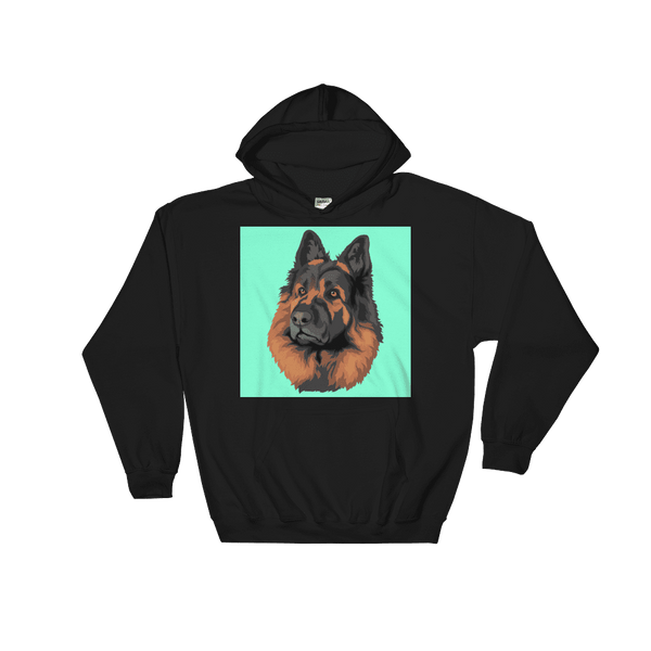 Men's / Women's Custom Pet Print Hoodie (Black)