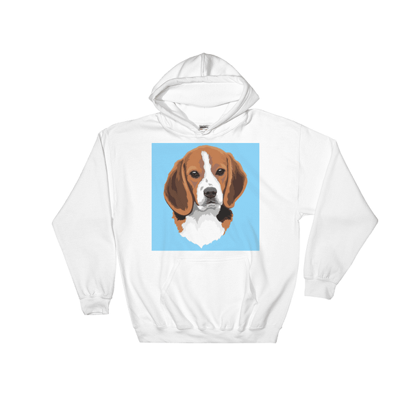 Men's / Women's Custom Pet Print Hoodie (White)