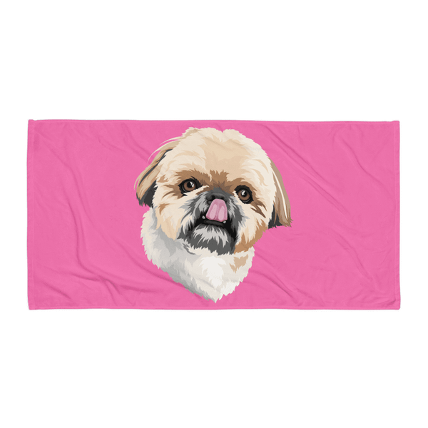 Custom Pet Print Beach Towel