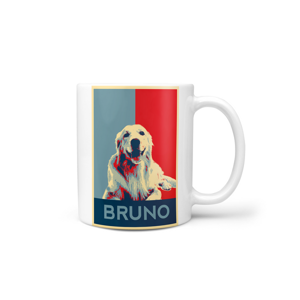 Retro Pet Print Coffee Mug