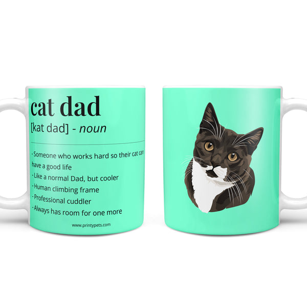 Cat Dad Definition Coffee Mug