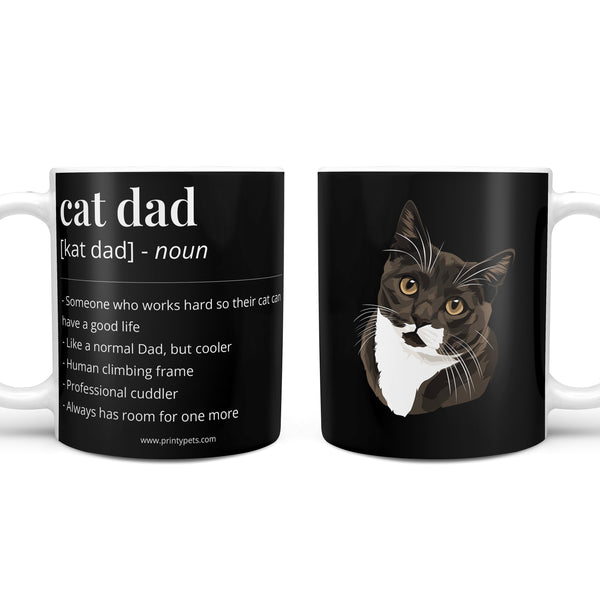 Cat Dad Definition Coffee Mug