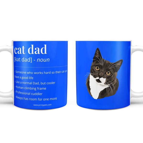 Cat Dad Definition Coffee Mug
