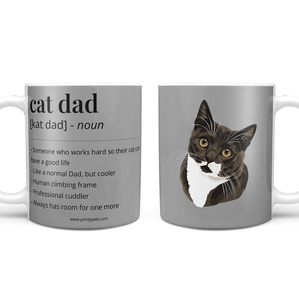 Cat Dad Definition Coffee Mug