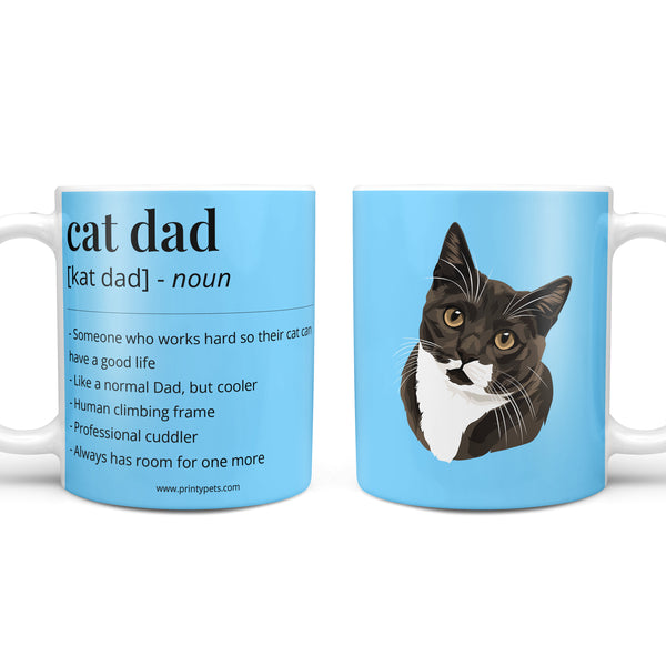 Cat Dad Definition Coffee Mug