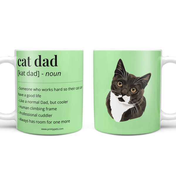 Cat Dad Definition Coffee Mug