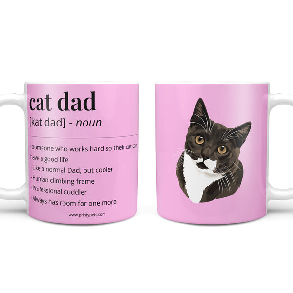 Cat Dad Definition Coffee Mug