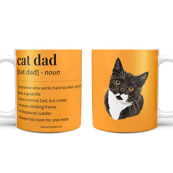 Cat Dad Definition Coffee Mug