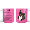 Cat Dad Definition Coffee Mug
