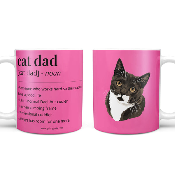 Cat Dad Definition Coffee Mug