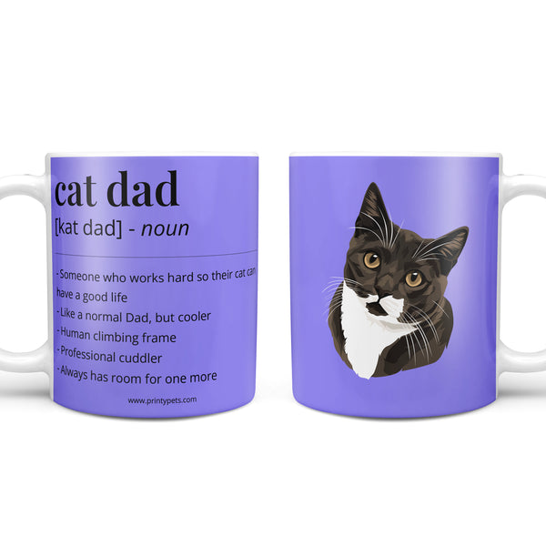 Cat Dad Definition Coffee Mug