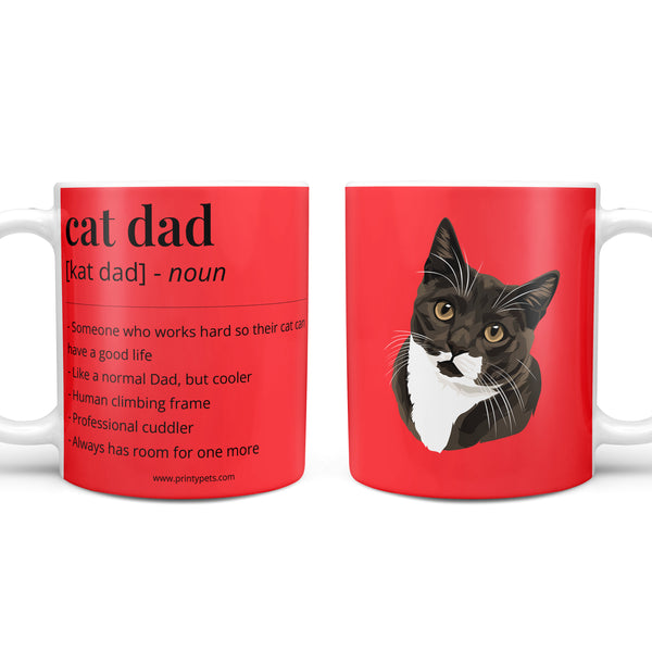 Cat Dad Definition Coffee Mug