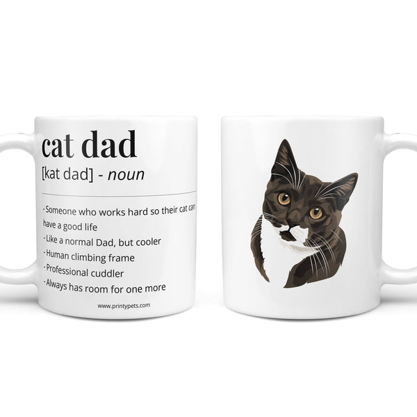 Cat Dad Definition Coffee Mug