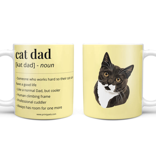 Cat Dad Definition Coffee Mug