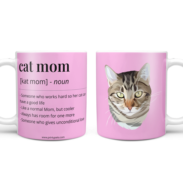 Mother's Day Cat Mom Coffee Mug