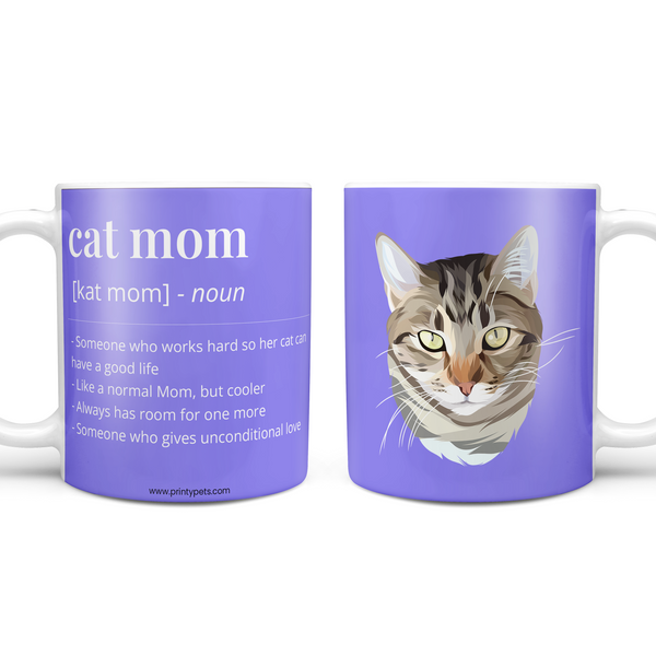 Mother's Day Cat Mom Coffee Mug