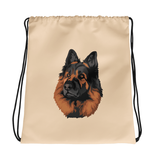 Custom Pet Print Drawstring Bag