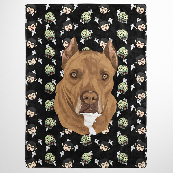 Halloween Pet Print Fleece Blanket
