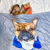 Custom Pet Print Fleece Blanket