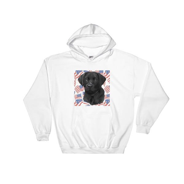 Unisex Independence Day Pet Print Hoodie (White)