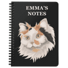 Custom Pet Print Spiral Notebook