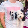 Men's Premium Pet Portrait T-Shirt (White)