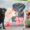 Custom Pet Print Fleece Blanket