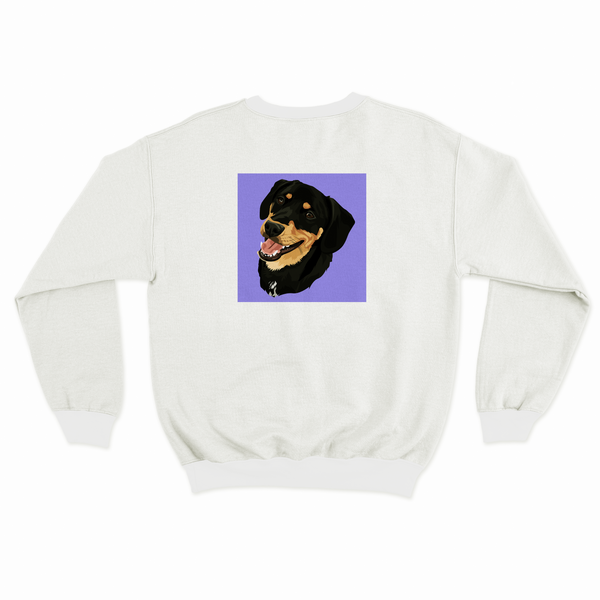 Men's / Women's Custom Pet Print Sweatshirt (White)