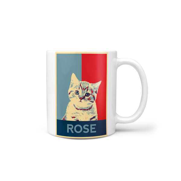 Retro Pet Print Coffee Mug