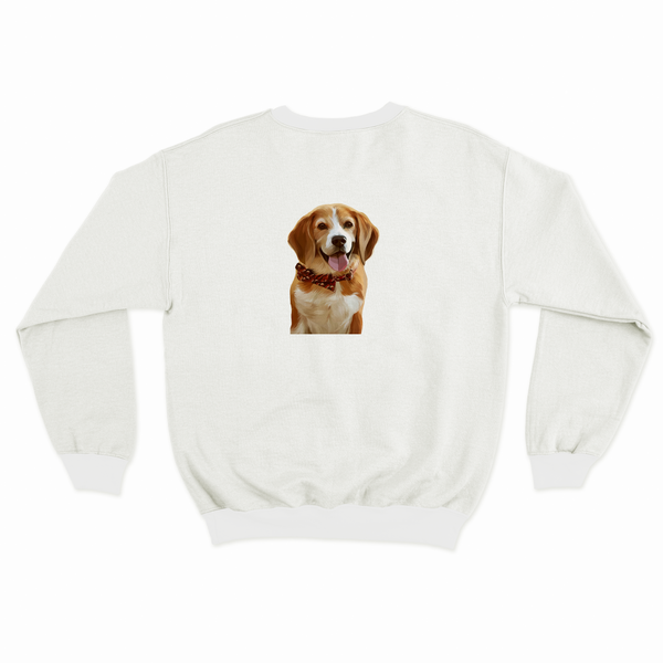 Men's / Women's Premium Pet Print Sweatshirt (White)