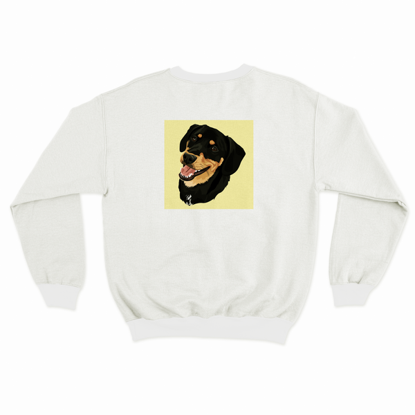 Men's / Women's Custom Pet Print Sweatshirt (White)