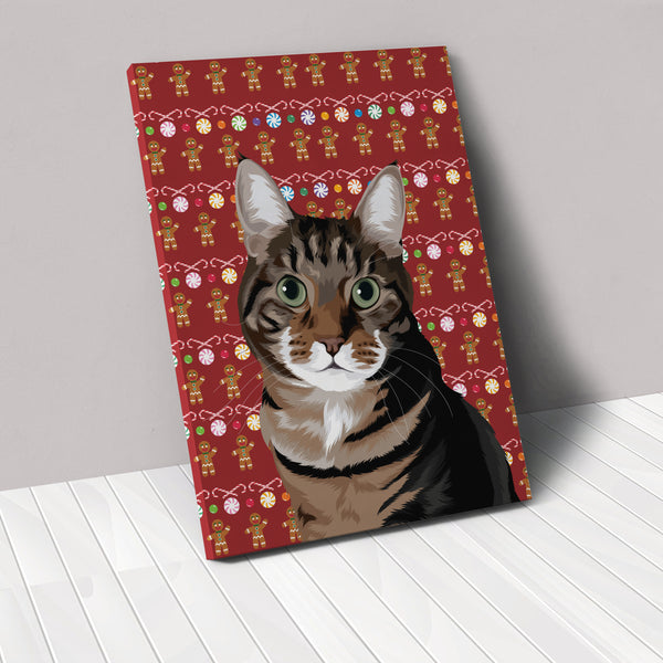 Christmas Pet Print Canvas