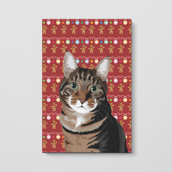 Christmas Pet Print Canvas