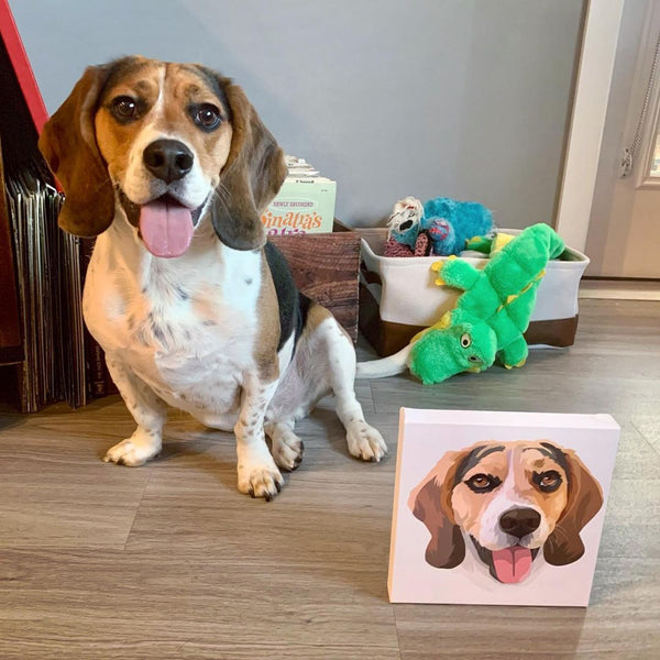 Custom Pet Portrait Canvas