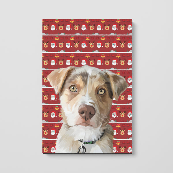 Christmas Pet Print Canvas