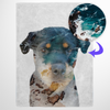 Double Exposure Pet Print Fleece Blanket