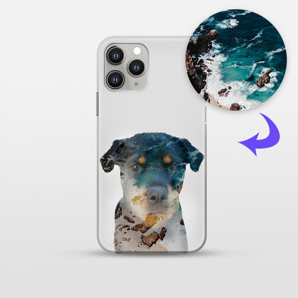 Double Exposure Pet Print Phone Case