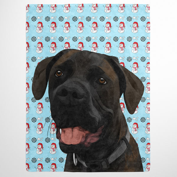 Christmas Pet Print Fleece Blanket