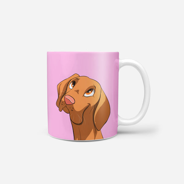 Cartoon Pet Portrait Coffee Mug