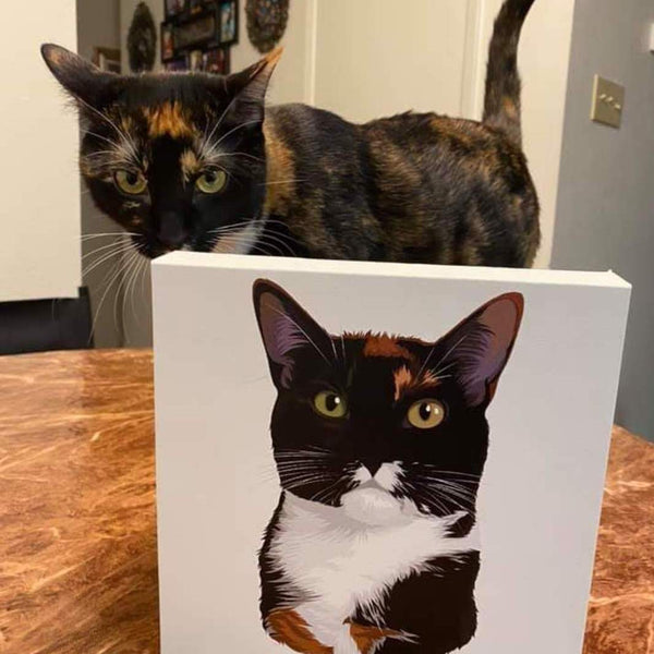 Custom Pet Portrait Canvas